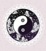 Ying Yang Boho Art
