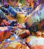 Waterfall River Scene