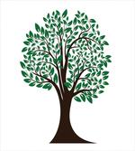 Simplistic Tree Leaves Art