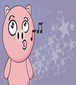 Farm Animal Singing Star Motifs
