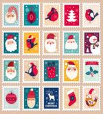 Santa Winter Stamp
