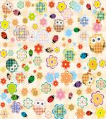 Owls Flowers Colorful