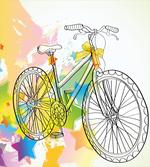 Abtract Colorful Bike