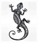 Flower Chevron Lizards