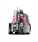 American Flag Motif Hood