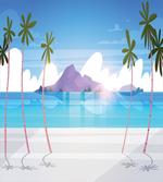 Summer Seaside with Palms