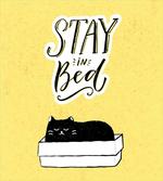 Sleepy Black Cat in a Box