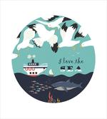 I Love the Sea Words artwork