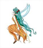 Pixie Girl Elf Green Hair