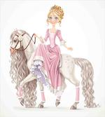 Princess on White Horse