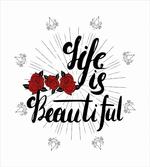 Life is Roses Motif