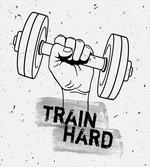 Dumbbell Hand Sketch