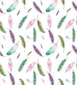 Pastel Colored Feathers