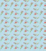 Vibrant Blossoms on Tartan