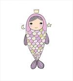 Girl in Fish Costume