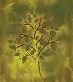 Tiny Tree with Lobed Leaf