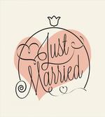 Just Married Tulip Heart