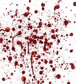 Splashes of Blood Scary artwork