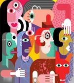 Human Cubist Art