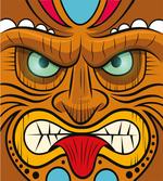 Angry Face Totem