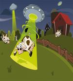 Farm Cow Alien Comics