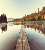 Wooden Pier on the Lake