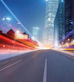 Asphalt Road Modern City