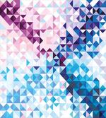 Abstract Mosaic Ombre artwork