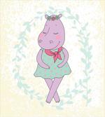 Hippie Girl Animal Floral