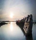 Sinking Boat Sunset
