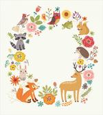 Cartoon Wildlife Pattern artwork