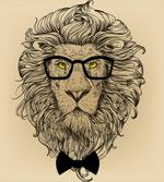 Dandy Cool Lion Character