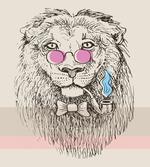Lion Head Hipster Style