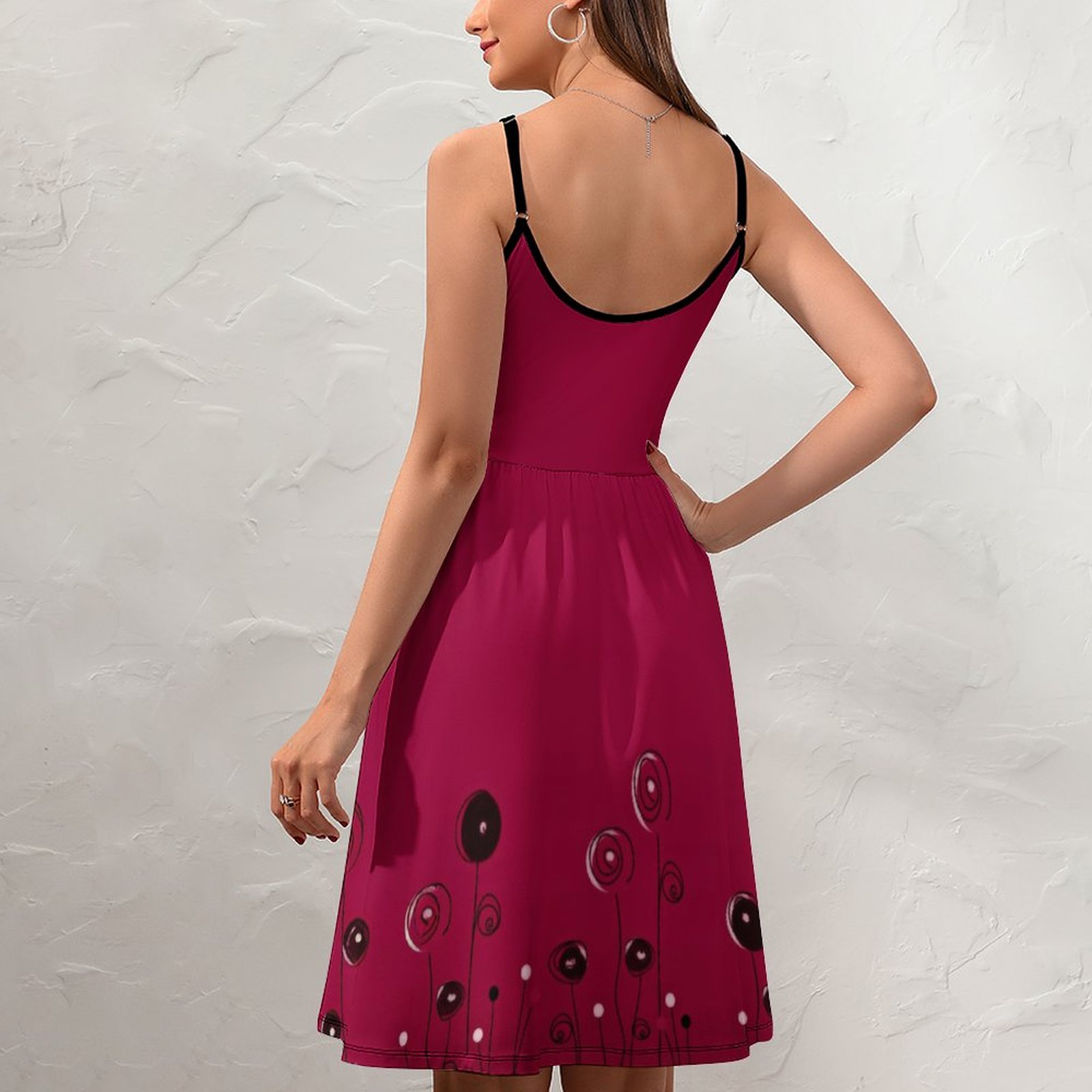 Classy Maron Women's sling dress Women's Sling Dress (NZ016)