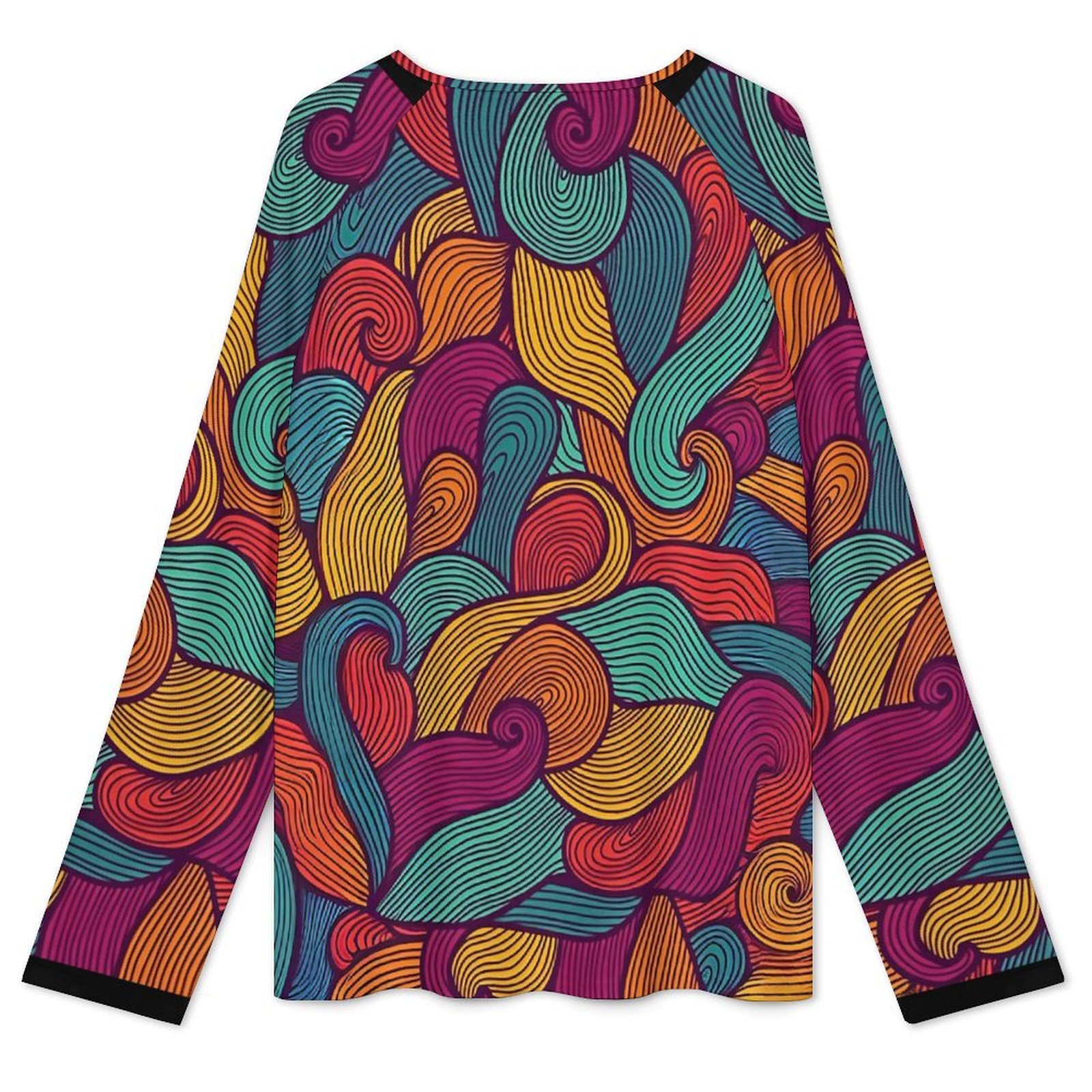 Zipper long sleeves Women's Zip Up Long Sleeve Shirt