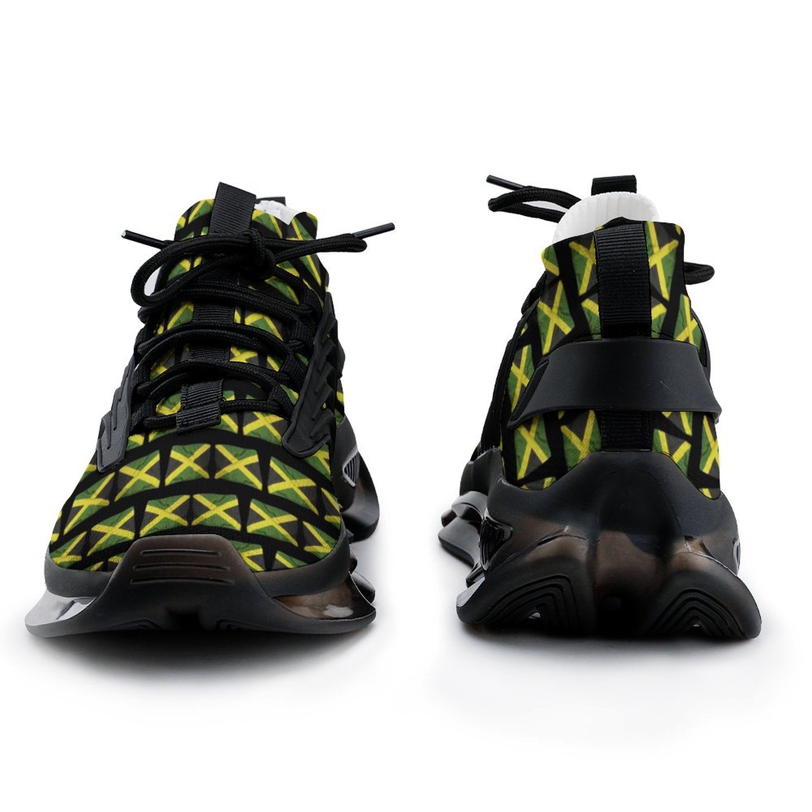 Jamaican Flags Women's Mesh Sneakers (F68)