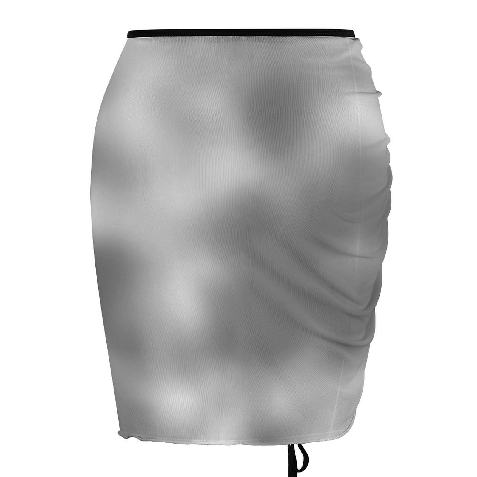 White Clouded Mid Grey Beach Skirt