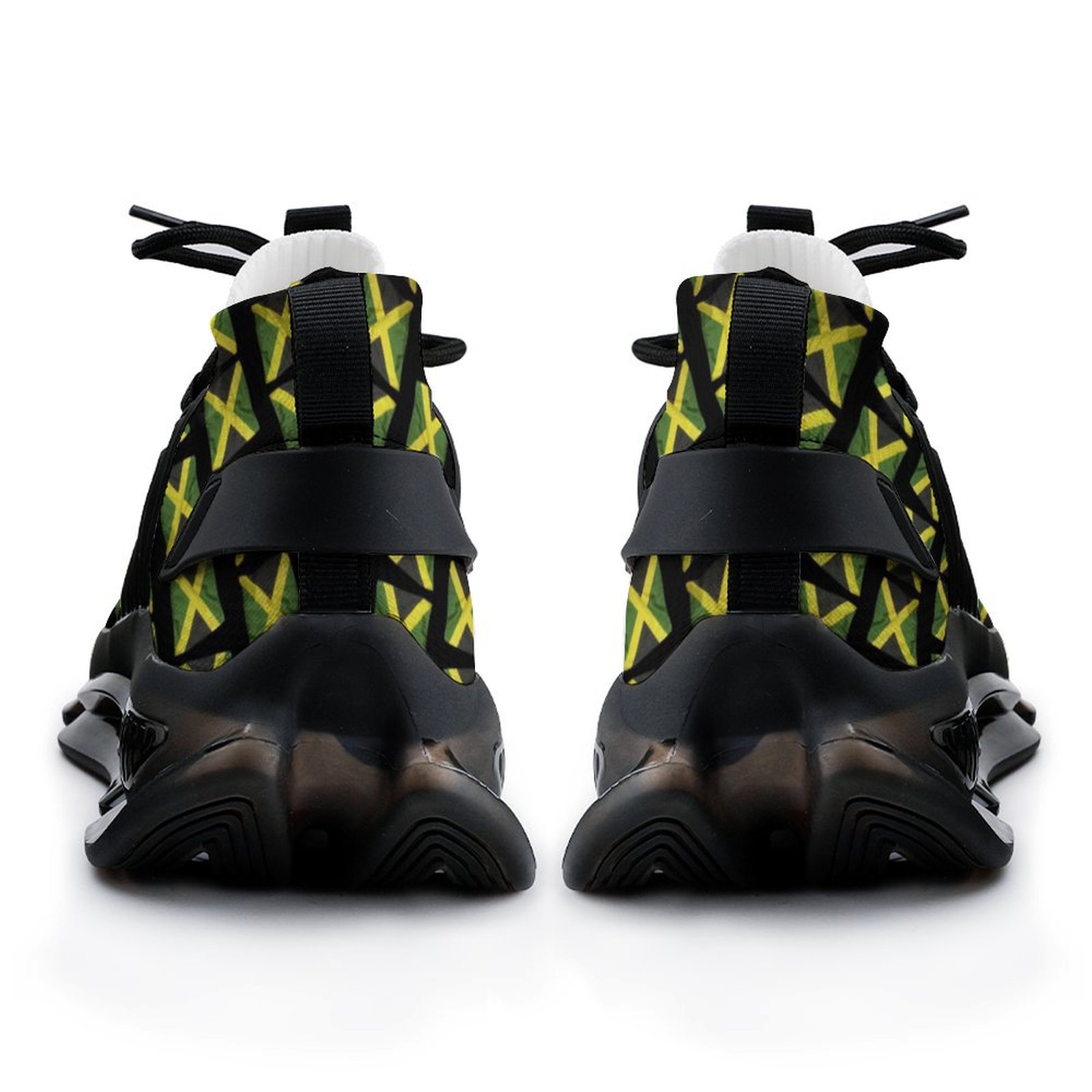 Jamaican Flags Women's Mesh Sneakers (F68)