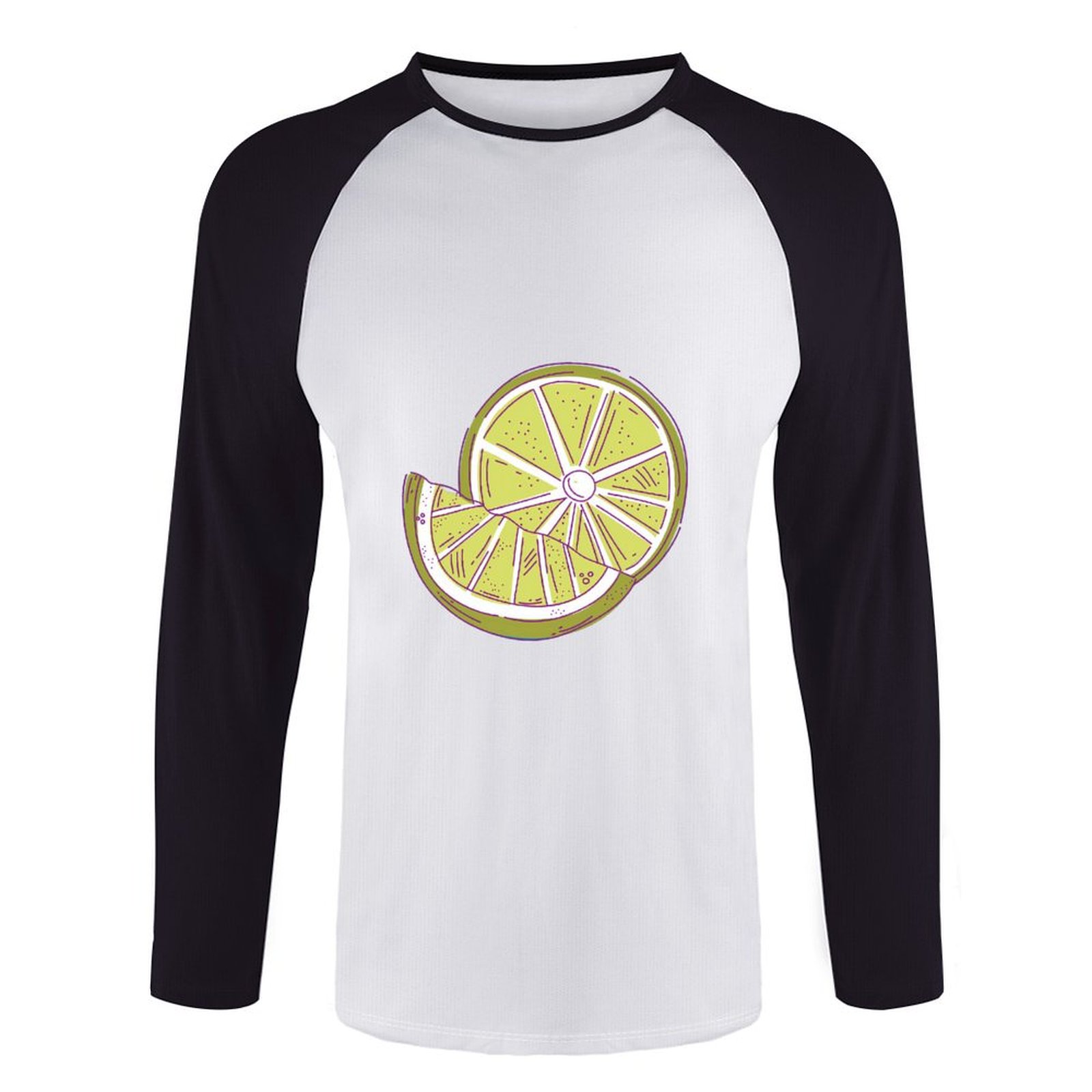 Zesty Lime Men's Long Sleeve T-Shirt