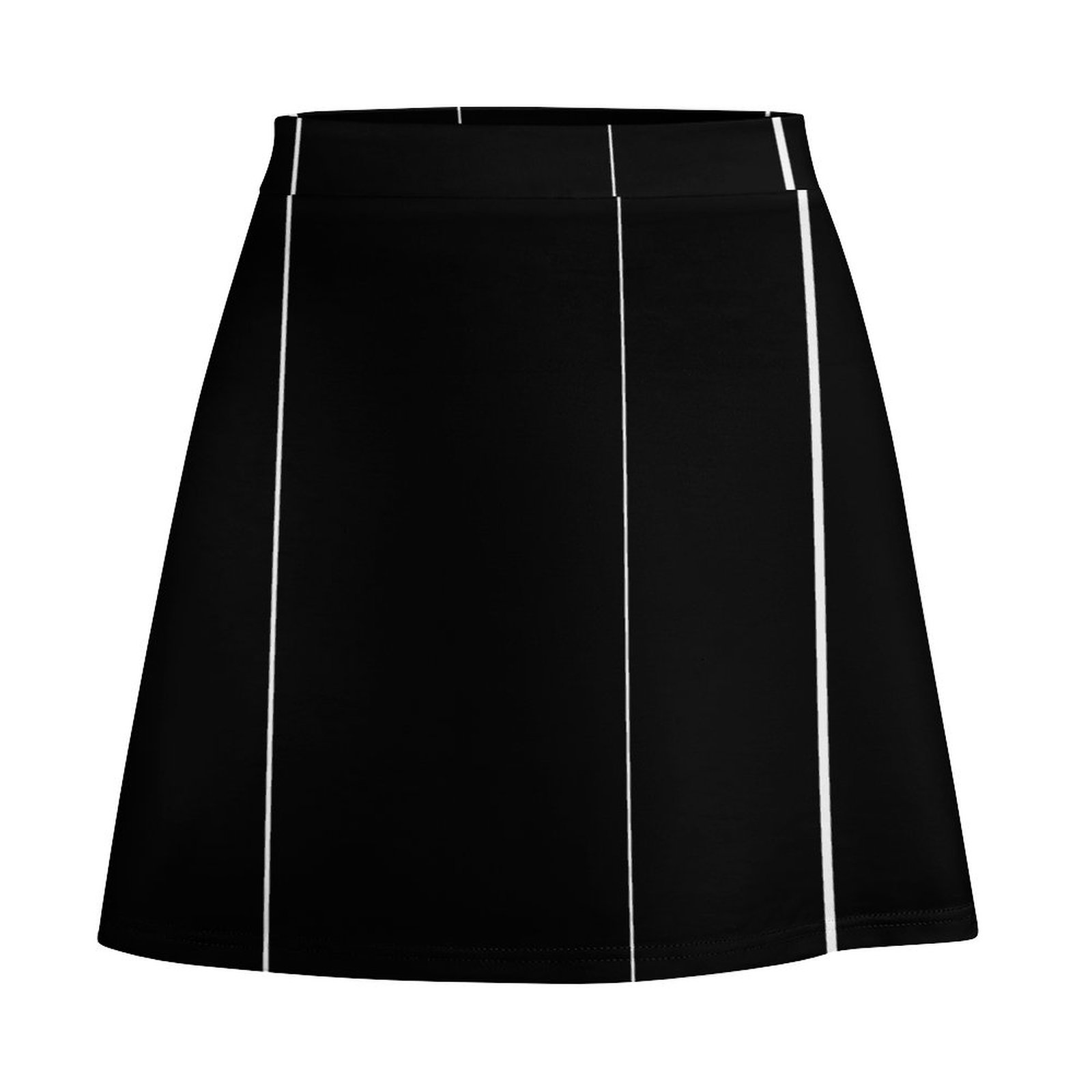 Thin White Lines Short skirt All Over Print Skirt (ALQ)