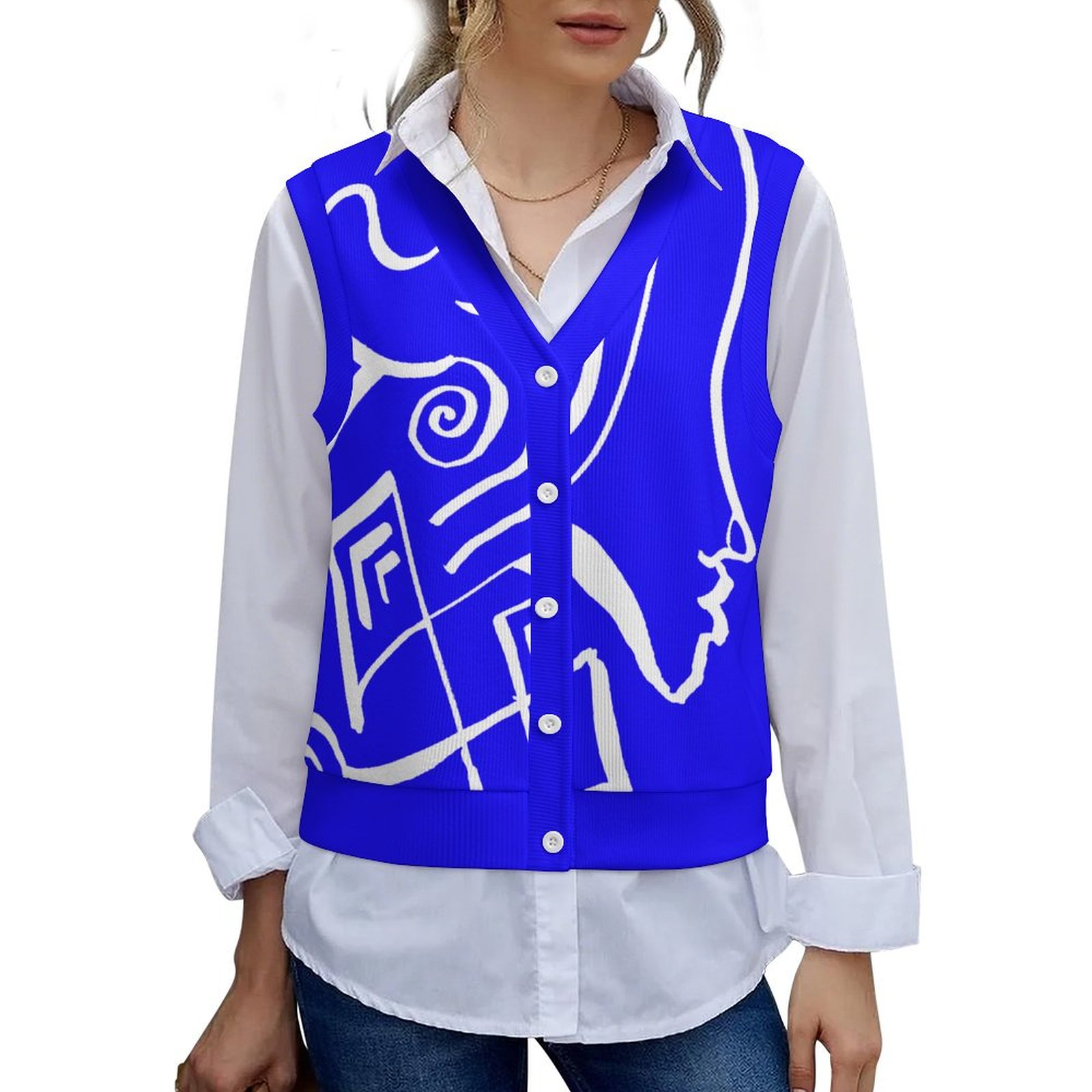 Sleeveless cardigan Women's Sleeveless Cardigan