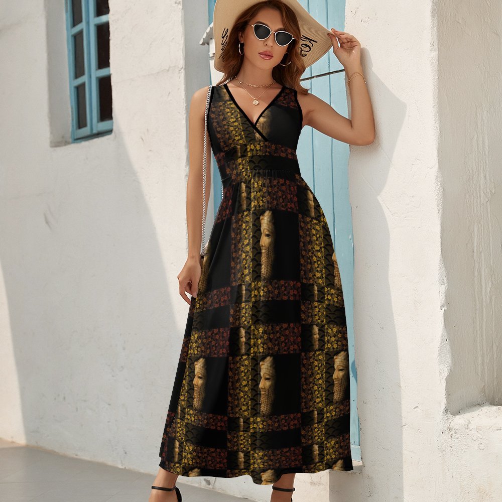 Sleeveless dress Sleeveless Long Dress (NZ028)