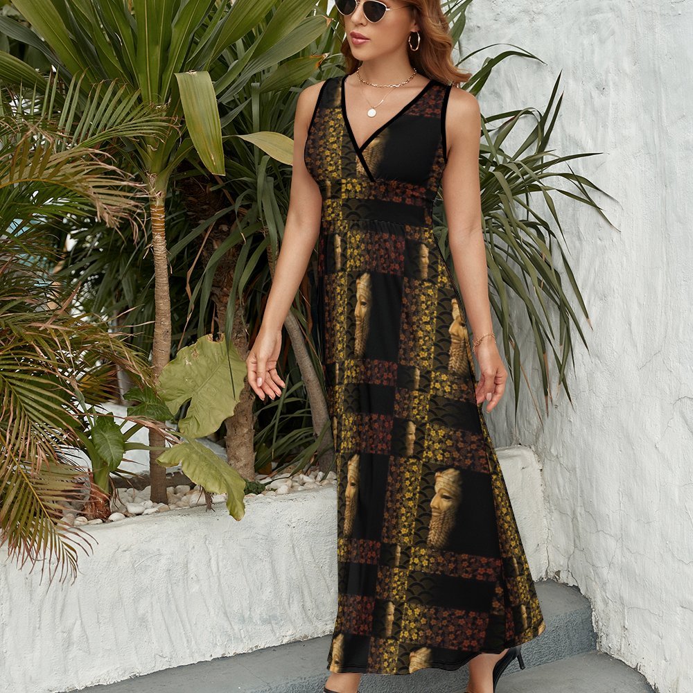 Sleeveless dress Sleeveless Long Dress (NZ028)