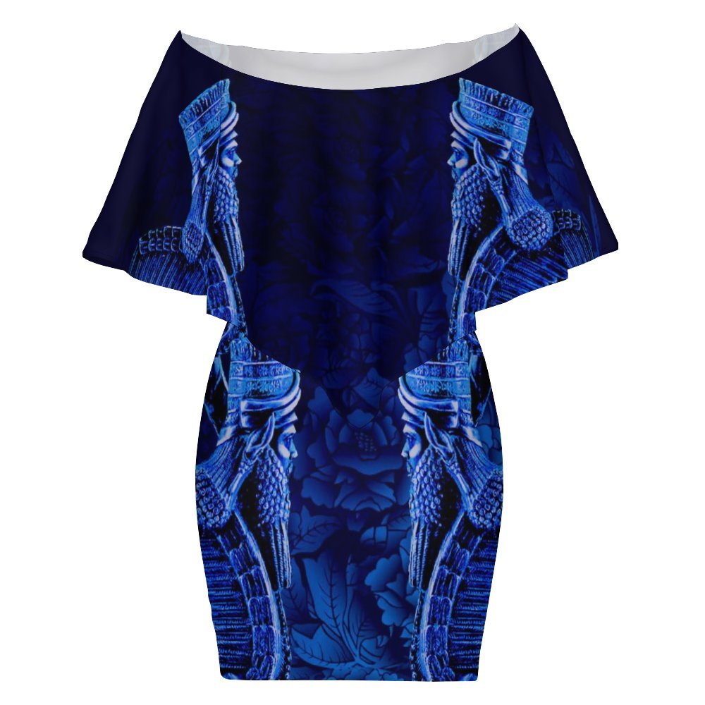 Classic Lamassu Women's Off-shoulder Shawl Skirt (MXLD017)