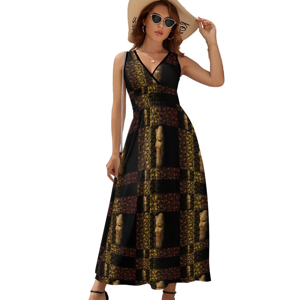 Sleeveless dress Sleeveless Long Dress (NZ028)