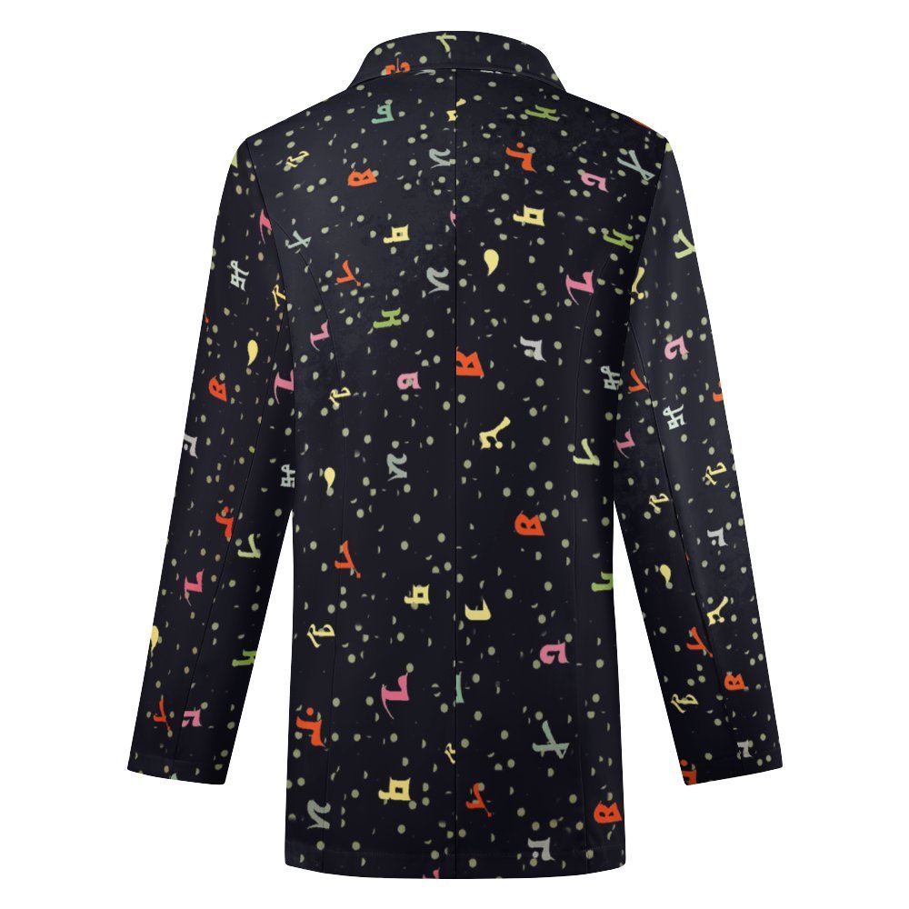 Assyrian alphabet Women's casual suit All Over Print Women's Blazer