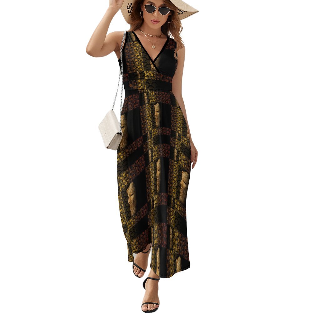 Sleeveless dress Sleeveless Long Dress (NZ028)