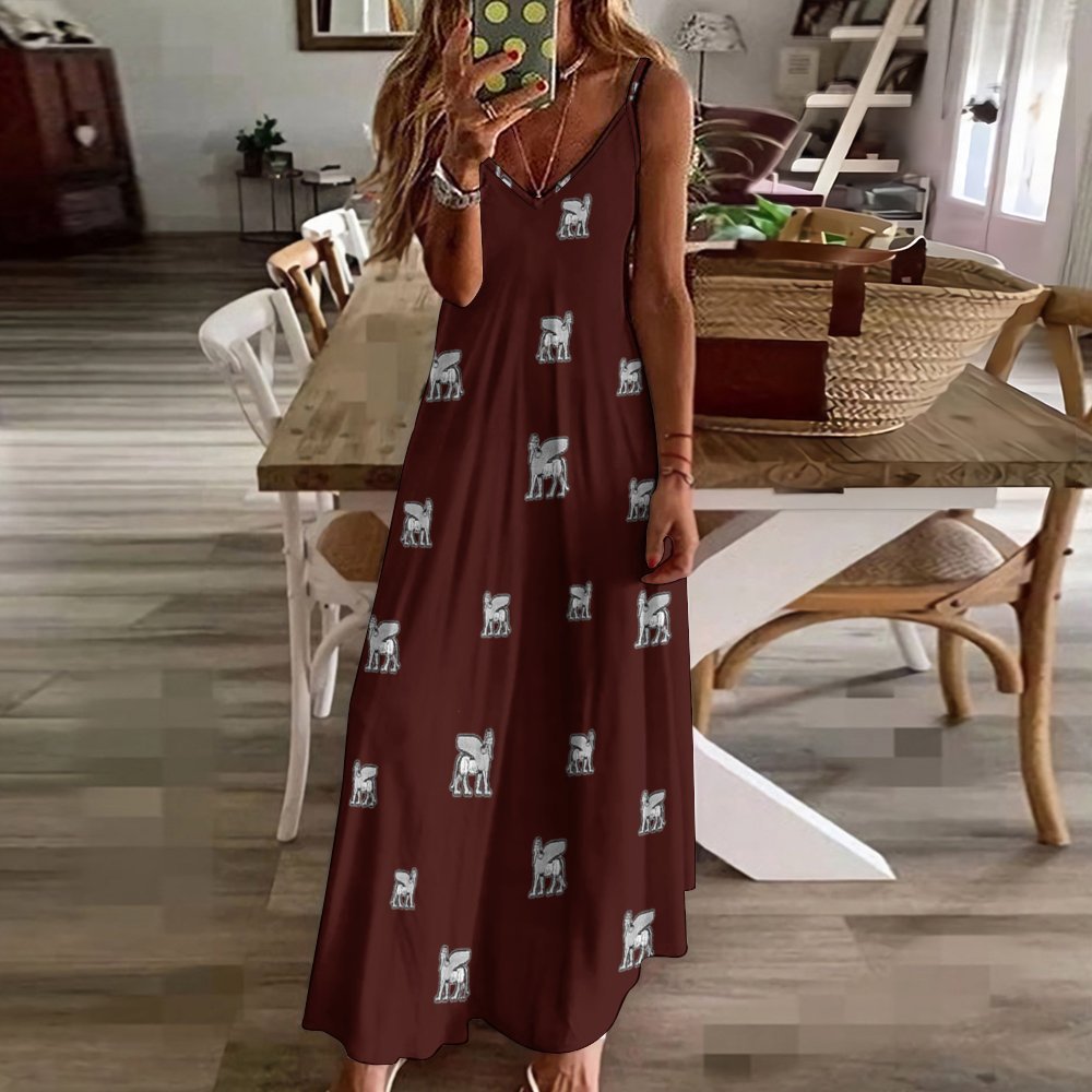 Lamassu Long dress Spaghetti Strap Ankle-Length Dress