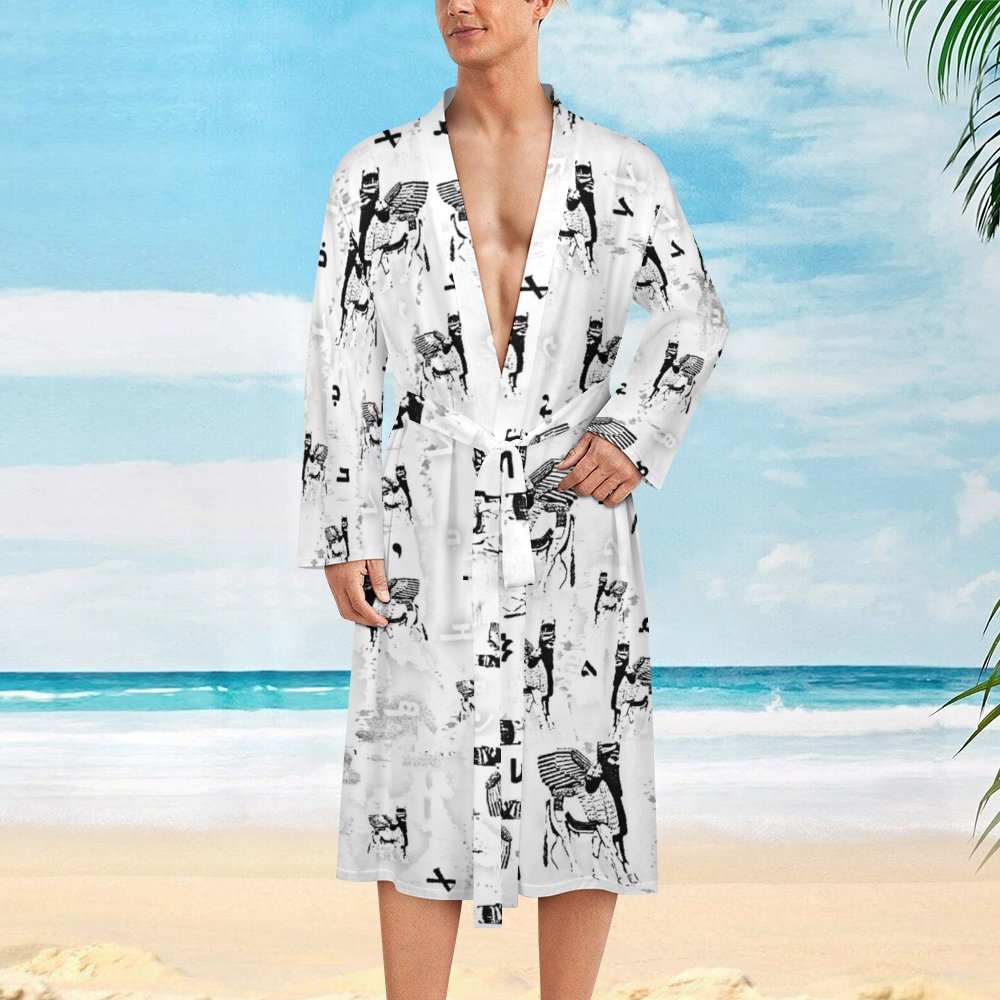 Lamassu bathrobe Adults Belted Long Robe