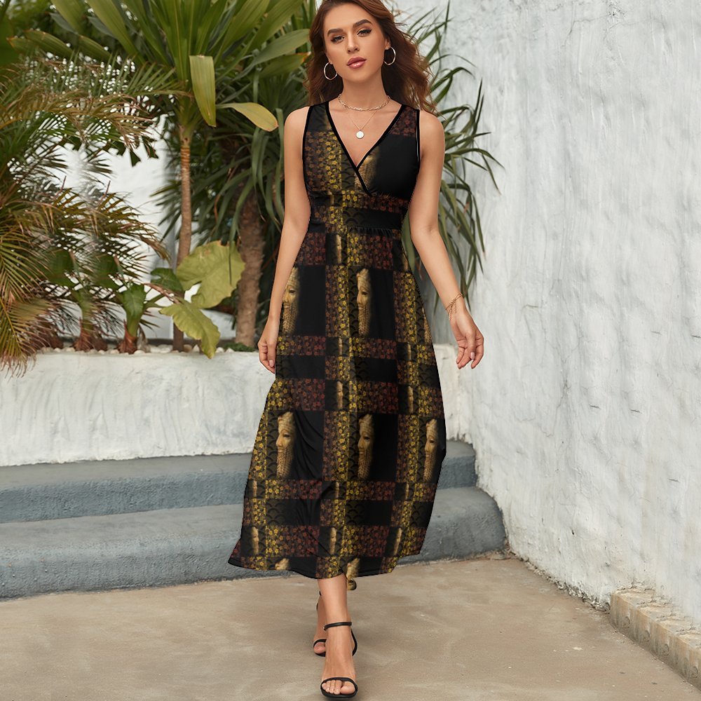 Sleeveless dress Sleeveless Long Dress (NZ028)
